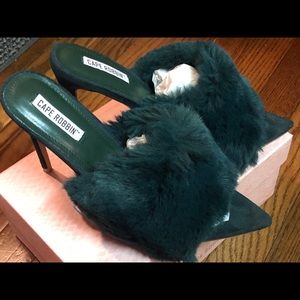 Faux Fur Mules! A definite must have.